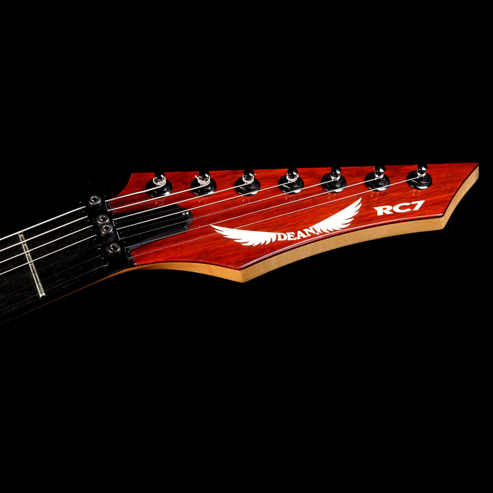 Used 2010 Dean USA Custom Rusty Cooley RC7 Signature Electric Guitar Natural Paduak — 6