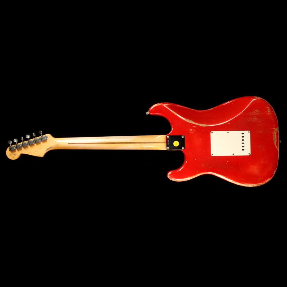 Fender Custom Shop '50s Stratocaster Masterbuilt Dennis Galuszka Candy Tomato Relic — 3