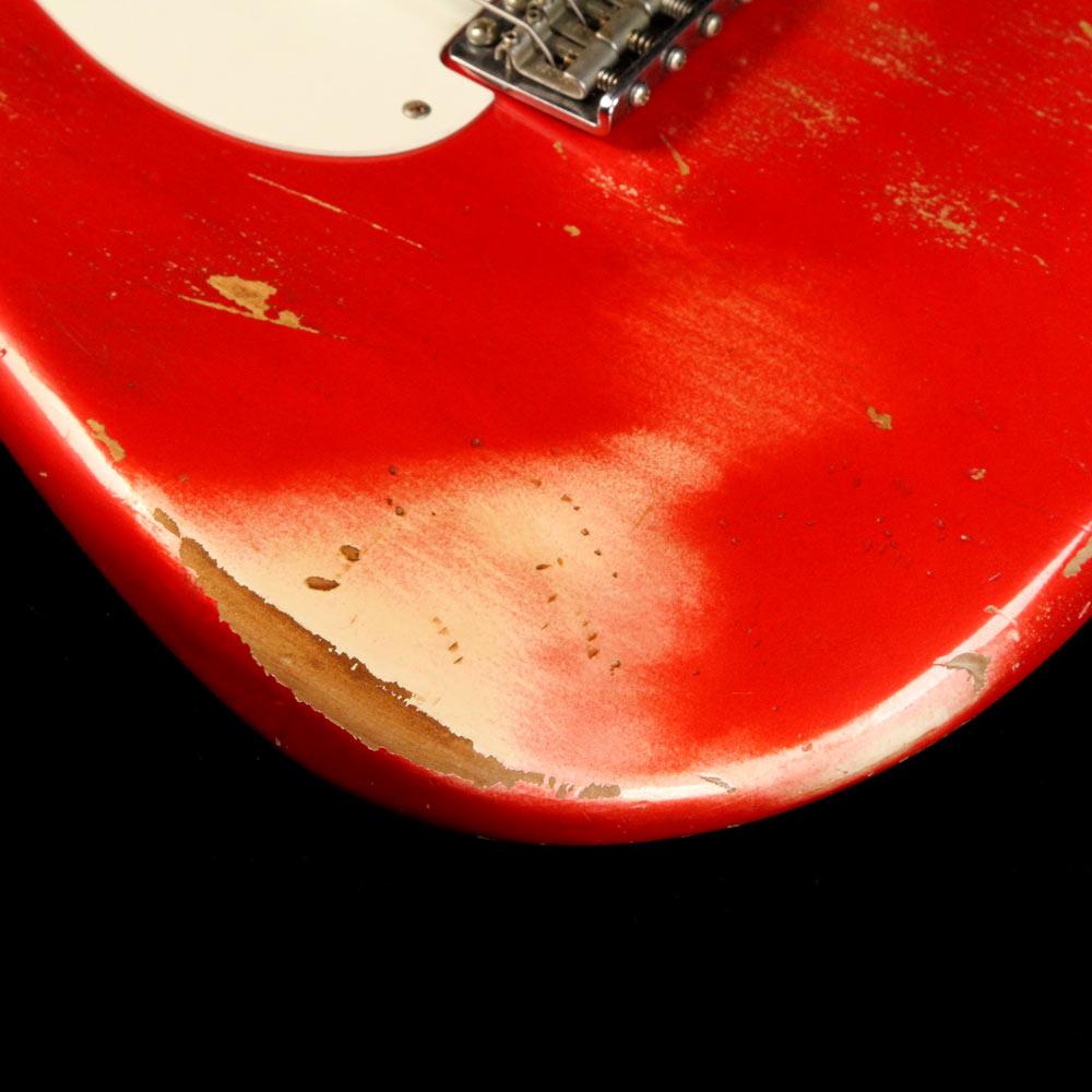 Fender Custom Shop '50s Stratocaster Masterbuilt Dennis Galuszka Candy Tomato Relic — 4