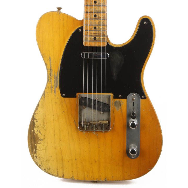 Fender Custom Shop 1954 Telecaster Masterbuilt Dale Wilson Heavy Relic Smoked Nocaster Blonde
