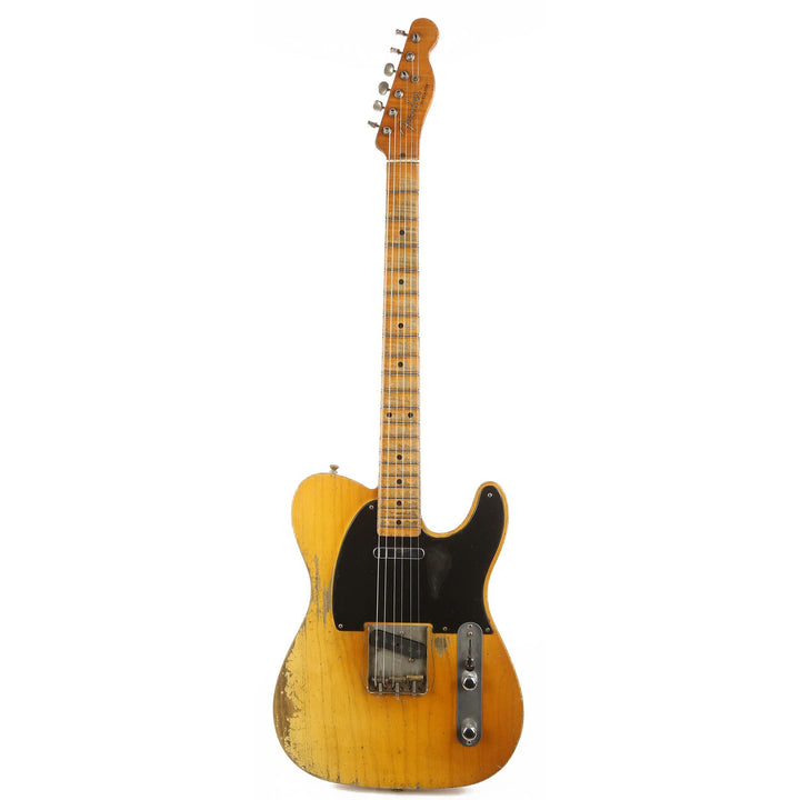 Fender Custom Shop 1954 Telecaster Masterbuilt Dale Wilson Heavy Relic Smoked Nocaster Blonde