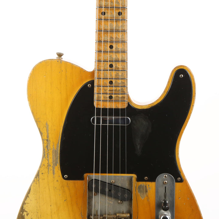 Fender Custom Shop 1954 Telecaster Masterbuilt Dale Wilson Heavy Relic Smoked Nocaster Blonde