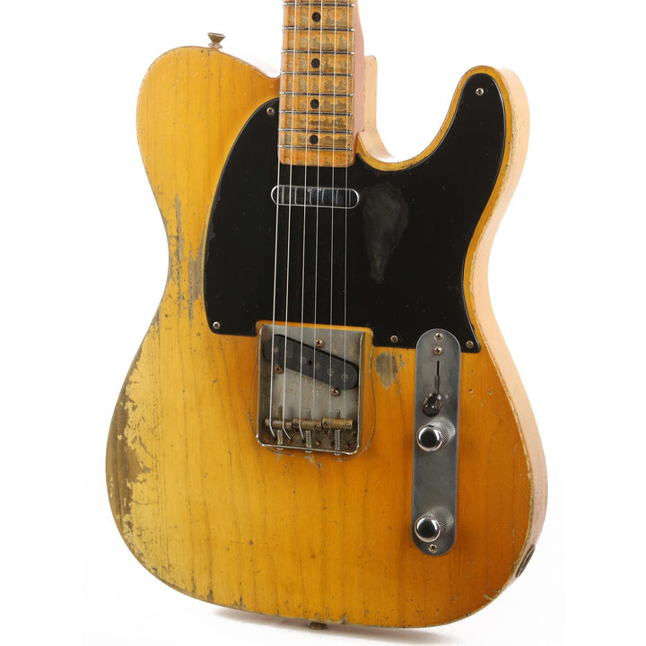 Fender Custom Shop 1954 Telecaster Masterbuilt Dale Wilson Heavy Relic Smoked Nocaster Blonde