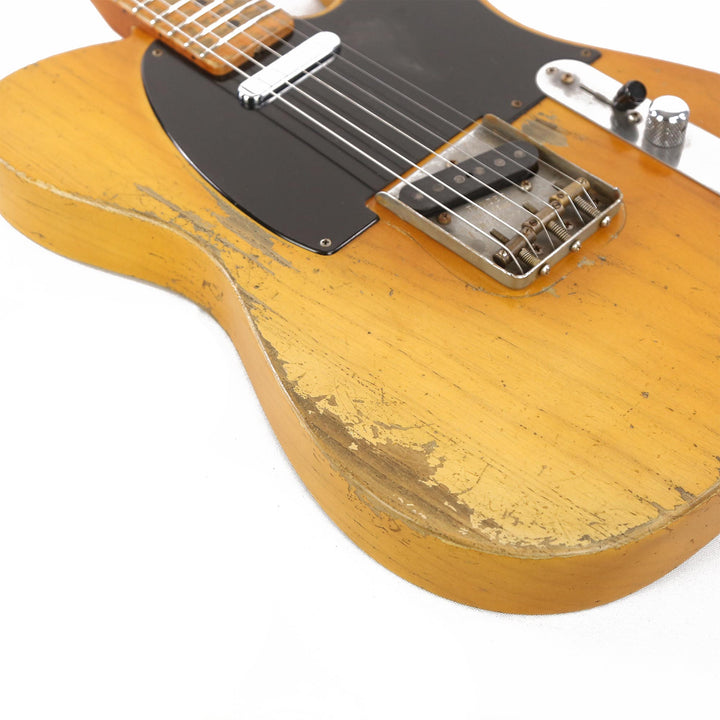 Fender Custom Shop 1954 Telecaster Masterbuilt Dale Wilson Heavy Relic Smoked Nocaster Blonde