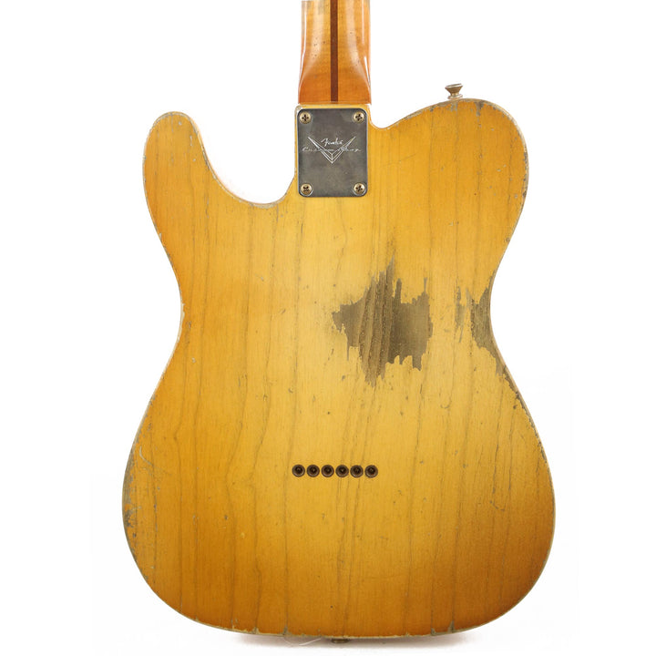 Fender Custom Shop 1954 Telecaster Masterbuilt Dale Wilson Heavy Relic Smoked Nocaster Blonde