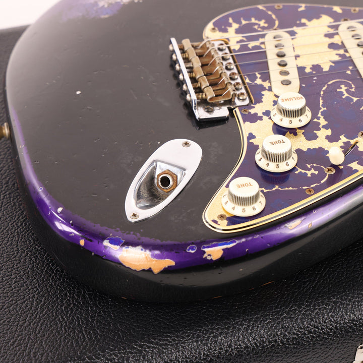 Fender Custom Shop 1969 Stratocaster Black over Purple Paisley Masterbuilt Dale Wilson