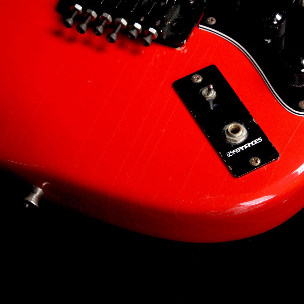 Used 1980s Fernandes Function Brad Gillis Signature Model Electric Guitar Red — 7
