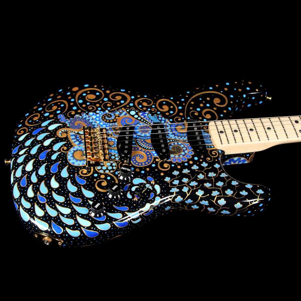 Fender Custom Shop Delta Blue Stratocaster Masterbuilt Greg Fessler with Sarah Gallenberger Artwork — 9