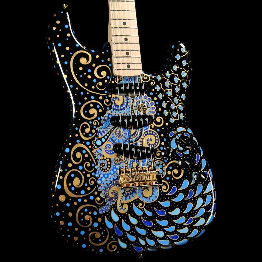 Fender Custom Shop Delta Blue Stratocaster Masterbuilt Greg Fessler with Sarah Gallenberger Artwork — 1