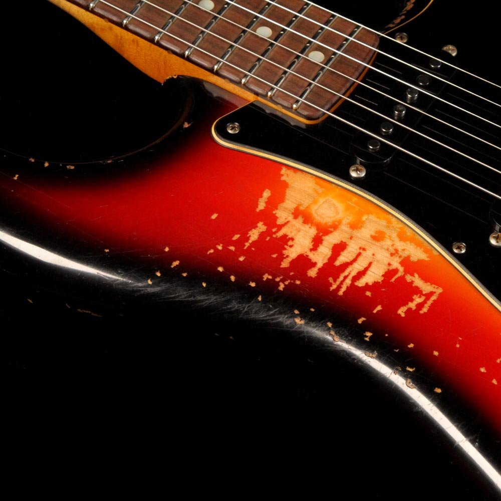 Fender Custom Shop 70's Stratocaster Masterbuilt Paul Waller 3-Tone Sunburst Heavy Relic — 5