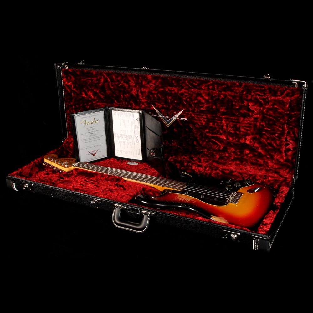 Fender Custom Shop 70's Stratocaster Masterbuilt Paul Waller 3-Tone Sunburst Heavy Relic — 9