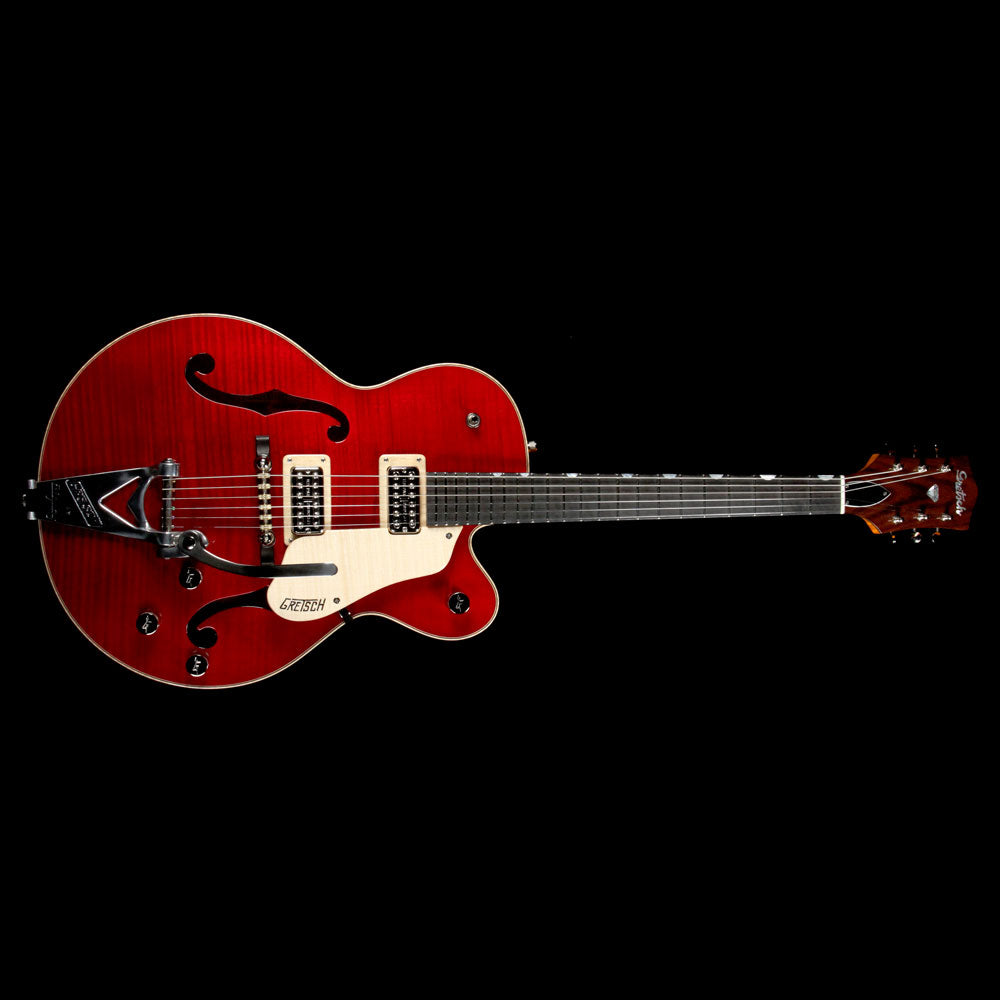 Gretsch Custom Shop G6118 135th Anniversary Masterbuilt Stephen Stern 2 Tone Dark Cherry over Amber Flame — 2