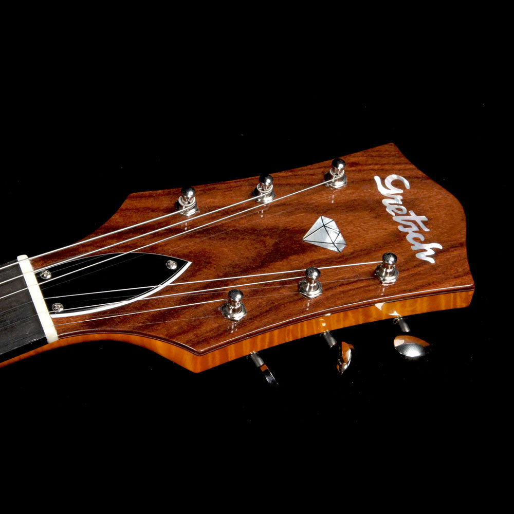 Gretsch Custom Shop G6118 135th Anniversary Masterbuilt Stephen Stern 2 Tone Dark Cherry over Amber Flame — 4