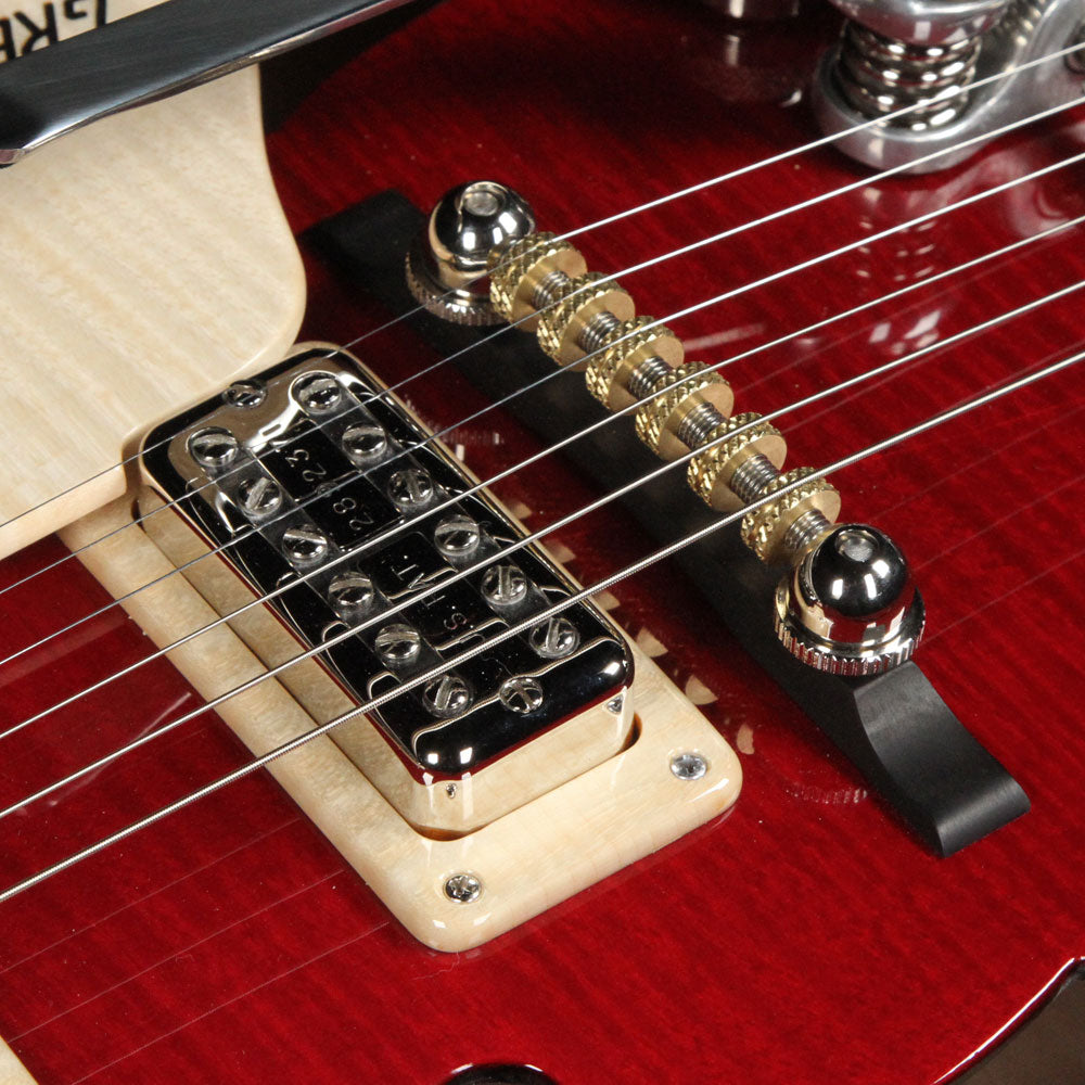 Gretsch Custom Shop G6118 135th Anniversary Masterbuilt Stephen Stern 2 Tone Dark Cherry over Amber Flame — 5