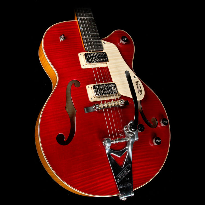 Gretsch Custom Shop G6118 135th Anniversary Masterbuilt Stephen Stern 2 Tone Dark Cherry over Amber Flame