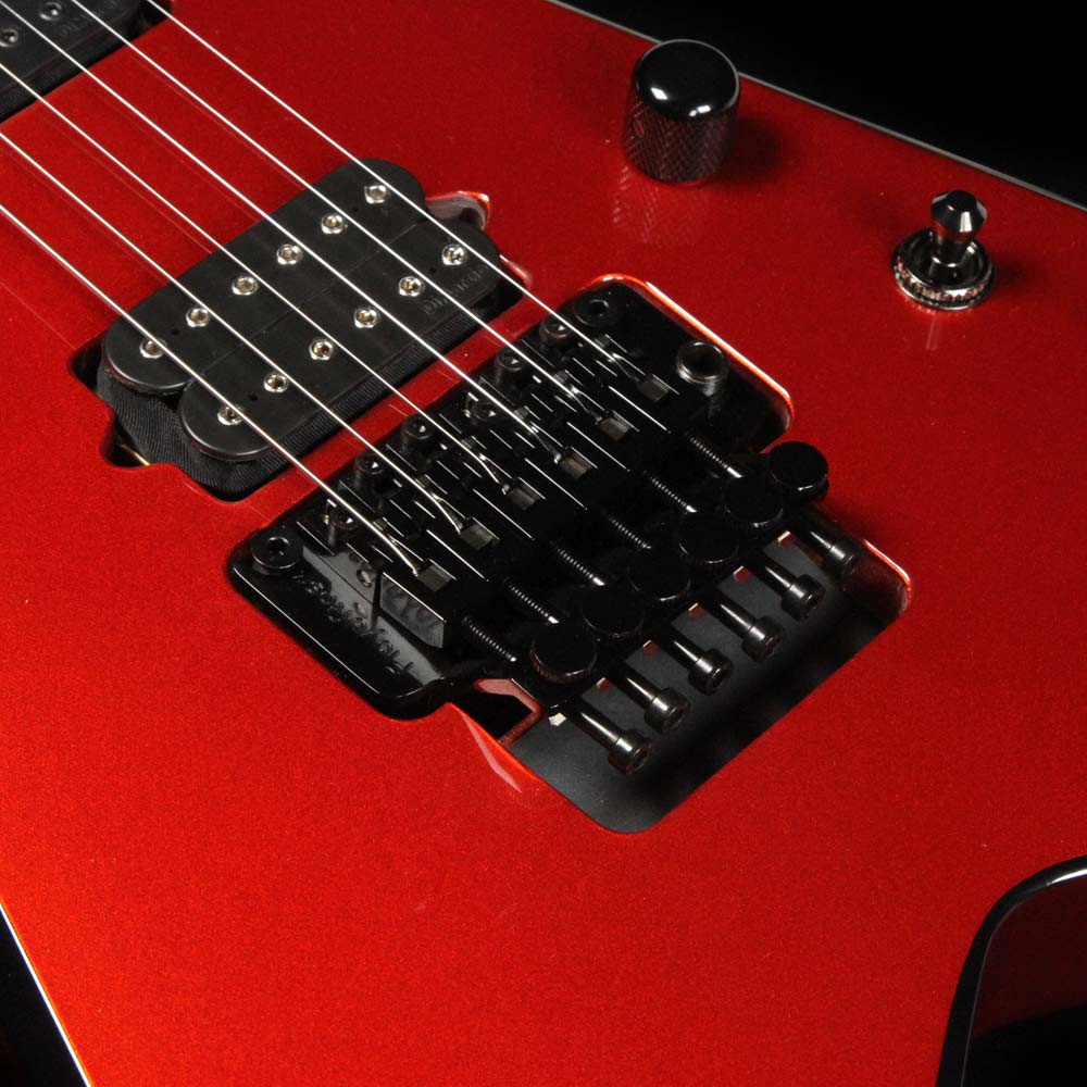 Jackson Custom Shop Double Rhoads Masterbuilt Mike Shannon Red with Black Bevel — 4