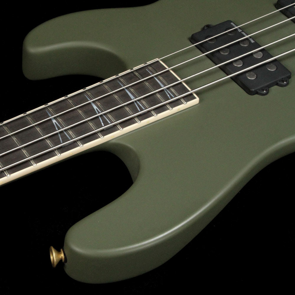 Jackson Custom Shop Concert Bass Masterbuilt Mike Shannon Army Drab Green — 5