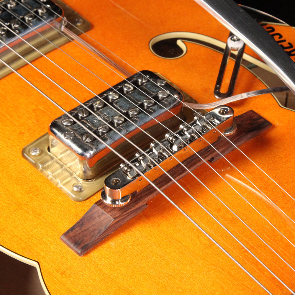Used 2017 Gretsch G6120RHH Reverend Horton Heat Electric Guitar Orange Lacquer — 5