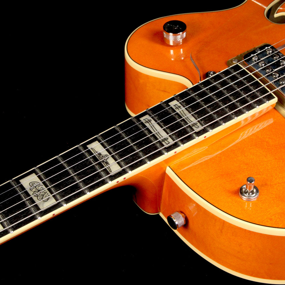 Used 2017 Gretsch G6120RHH Reverend Horton Heat Electric Guitar Orange Lacquer — 6