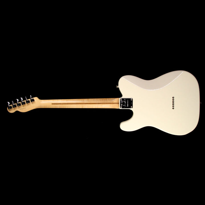 Used 2016 Fender Limited Edition Matching Headstock American Standard Telecaster Electric Guitar Olmypic White