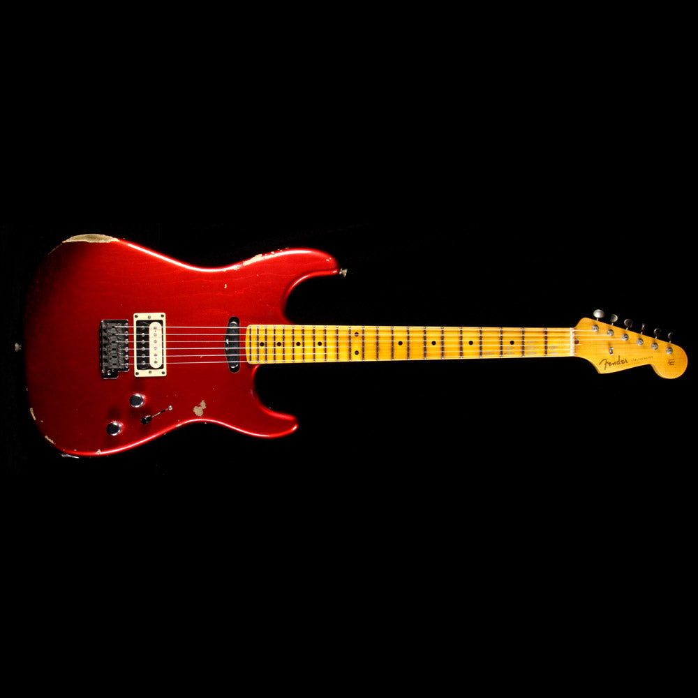 Used 2016 Fender Custom Shop Limited Edition Relic H/S Stratocaster Electric Guitar Candy Apple Red — 2