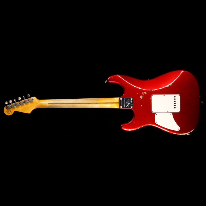 Used 2016 Fender Custom Shop Limited Edition Relic H/S Stratocaster Electric Guitar Candy Apple Red — 3