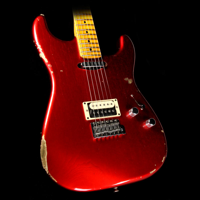 Used 2016 Fender Custom Shop Limited Edition Relic H/S Stratocaster Electric Guitar Candy Apple Red — 1