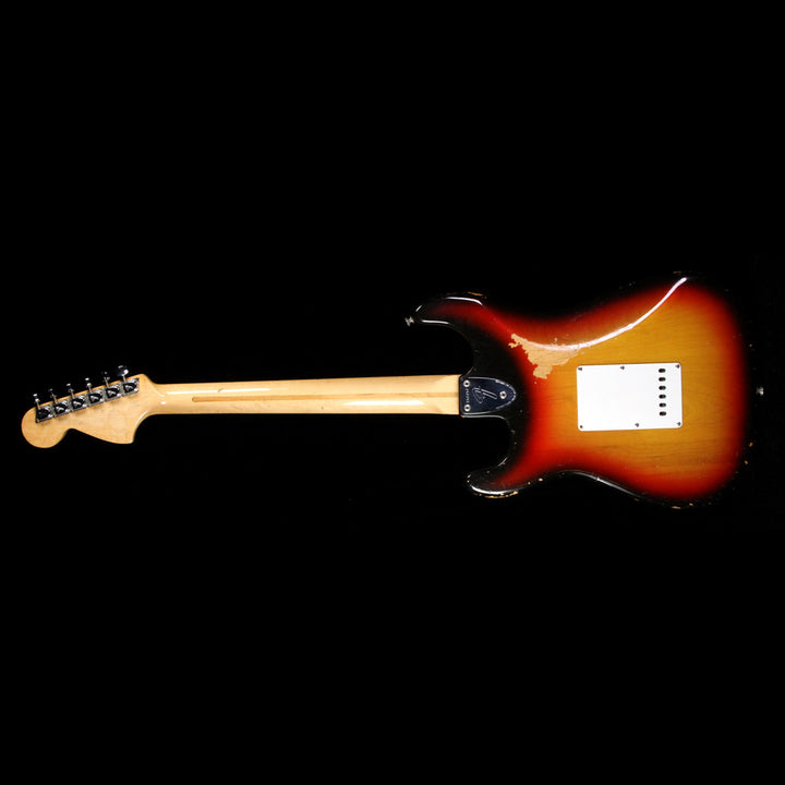 Used 1973 Fender Stratocaster Electric Guitar 3 Color Sunburst
