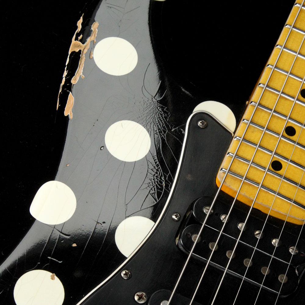 LsL Instruments Saticoy White Heavy Aging Black w/ White Polka Dots — 6