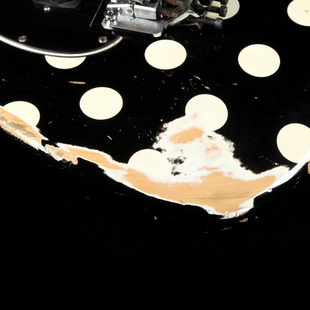 LsL Instruments Saticoy White Heavy Aging Black w/ White Polka Dots — 7