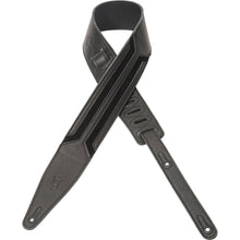 Levy's MGS317HWK Garment Leather Guitar Strap Black