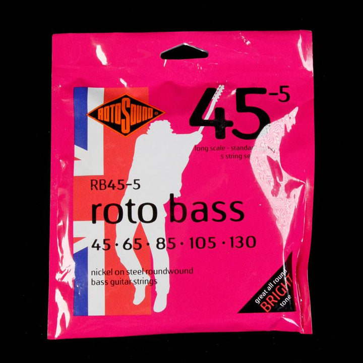 Rotosound RB45-5 Roto 5-String Electric Bass Guitar Strings 45-130