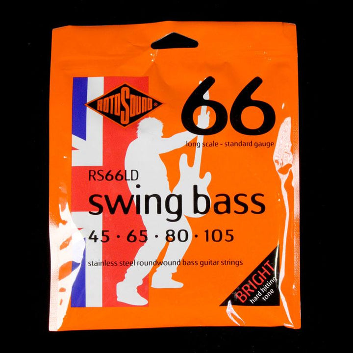 Rotosound RS66LD Swing Bass 66 Stainless Steel Electric Bass Guitar Strings 45-105