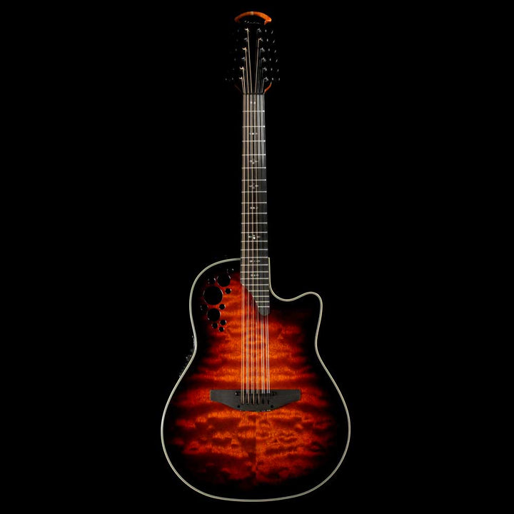 Ovation Collector's Series Elite Plus C2058AXP 12-String Acoustic Sapele Tobacco Burst