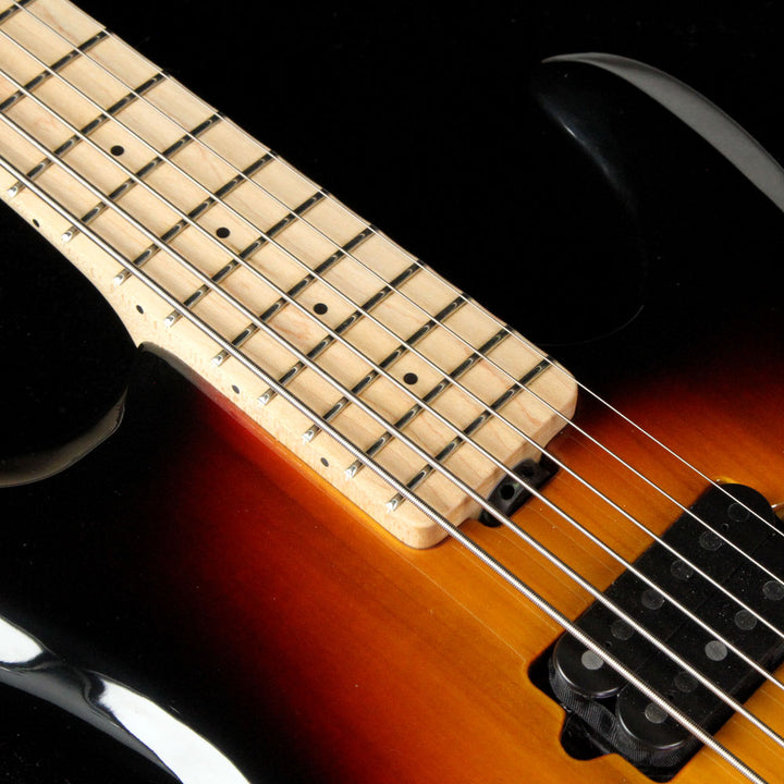 Used Ernie Ball Music Man Silhouette 6-String Electric Bass Guitar Sunburst