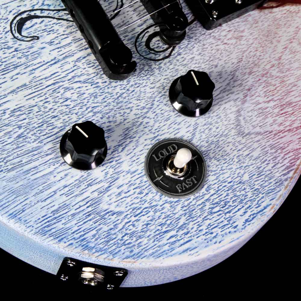 Wild Custom Guitars 2018 NAMM Display Wildone Electric Guitar Art Top Octopus — 5