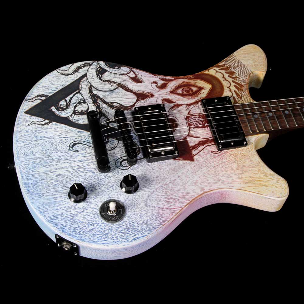 Wild Custom Guitars 2018 NAMM Display Wildone Electric Guitar Art Top Octopus — 6