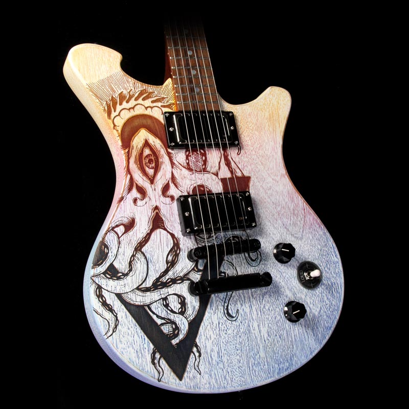 Wild Custom Guitars 2018 NAMM Display Wildone Electric Guitar Art Top Octopus — 1