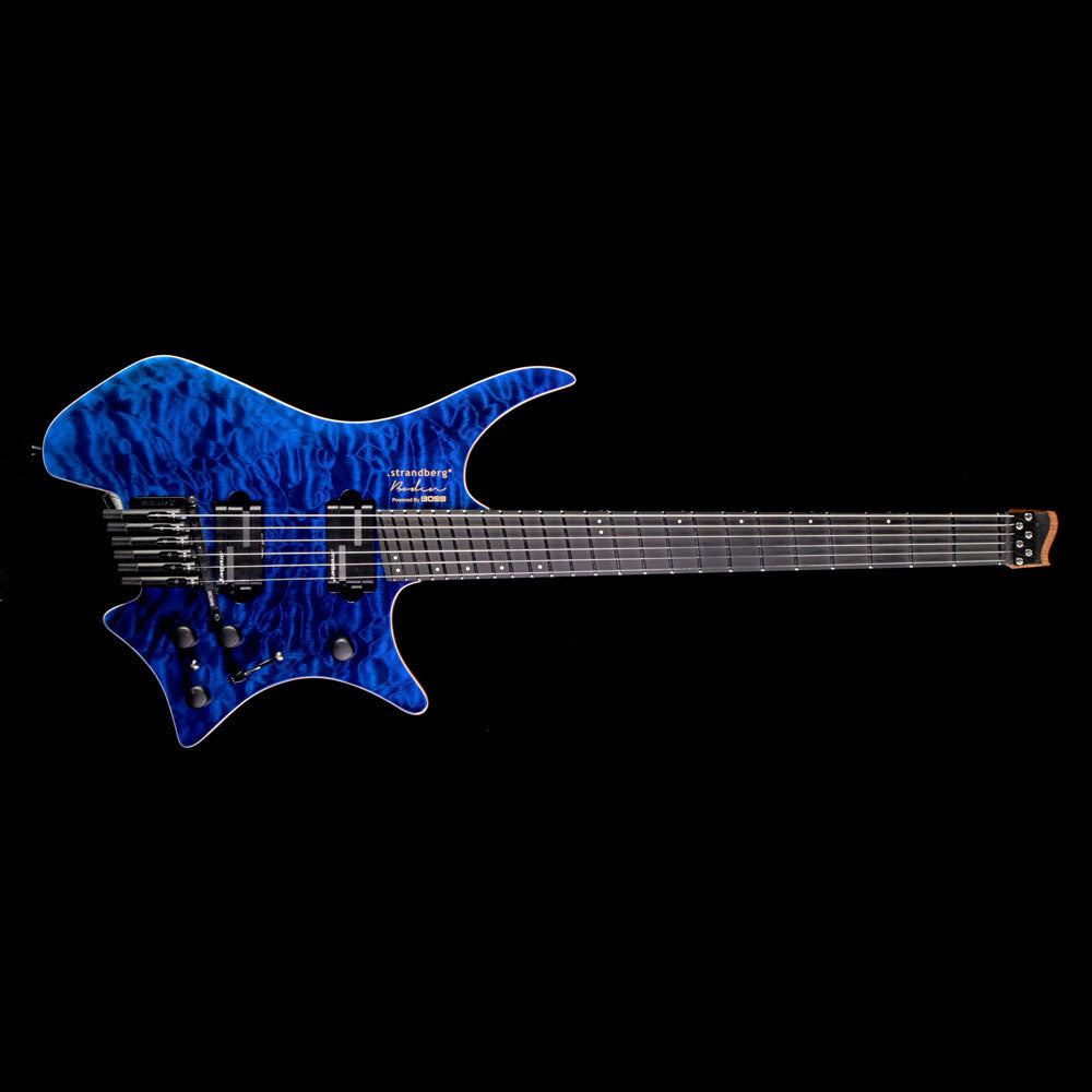 Used 2017 Boss / Strandberg V-BDN Boden Electric V-Guitar Blue — 2