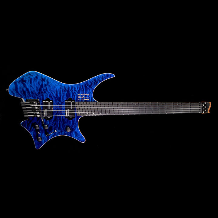 Used 2017 Boss / Strandberg V-BDN Boden Electric V-Guitar Blue