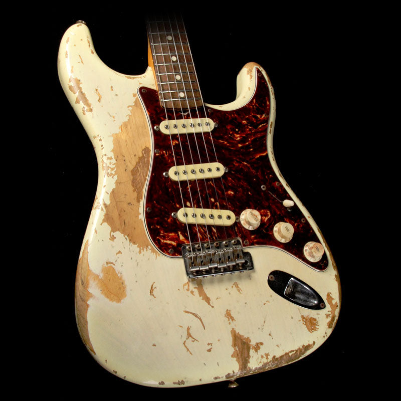 Fender Custom Shop Jason Smith Masterbuilt 1961 Stratocaster Heavy Relic Electric Guitar 2009 White Blonde — 1
