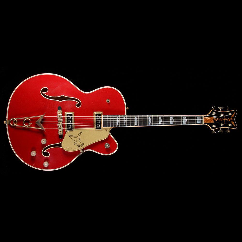 Used Gretsch Custom Shop G6136CST Falcon Relic Electric Guitar Firebird Red — 2