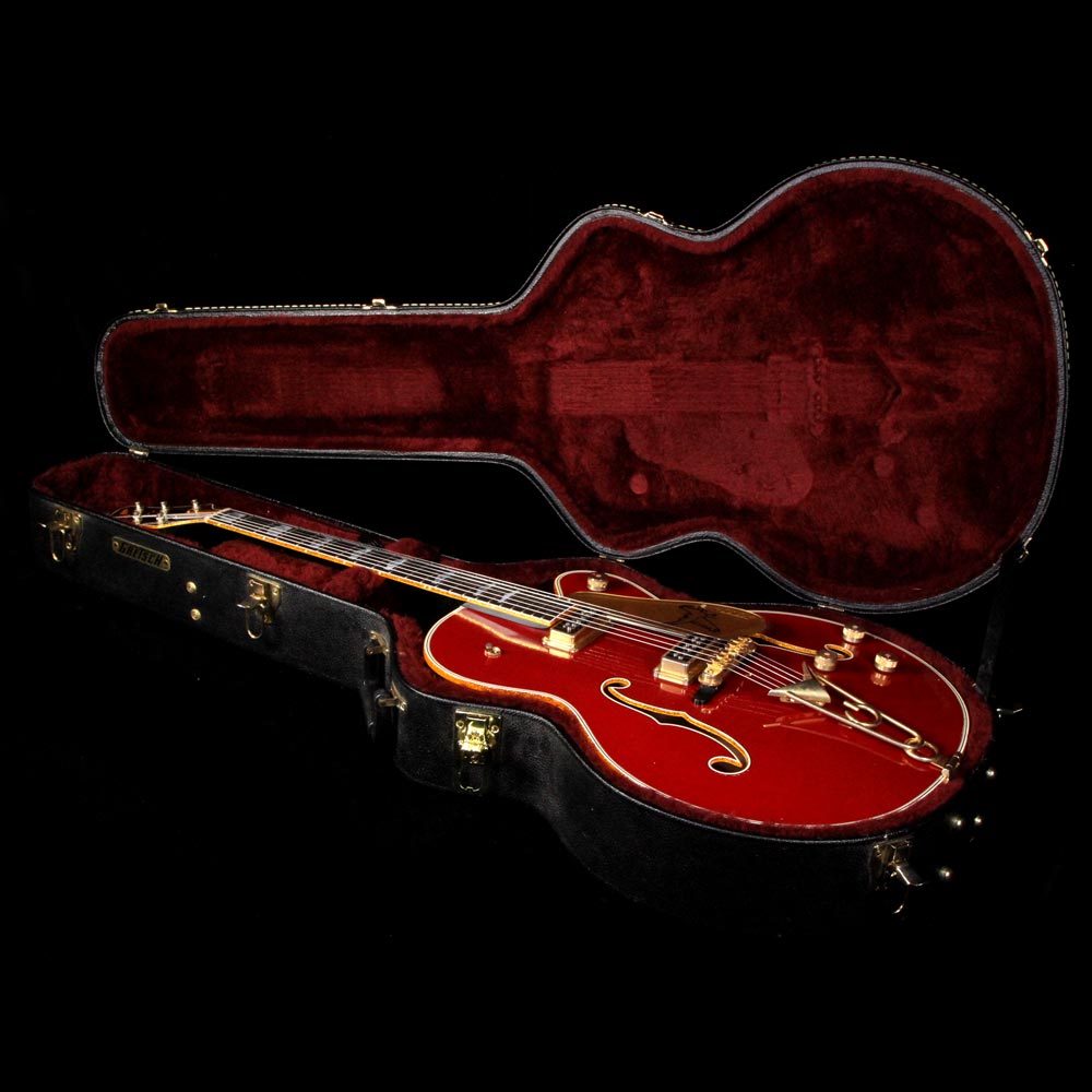 Used Gretsch Custom Shop G6136CST Falcon Relic Electric Guitar Firebird Red — 10