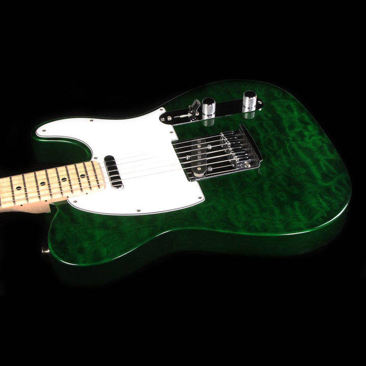 Used Fender Custom Shop Custom Deluxe Telecaster Emerald Green Transparent