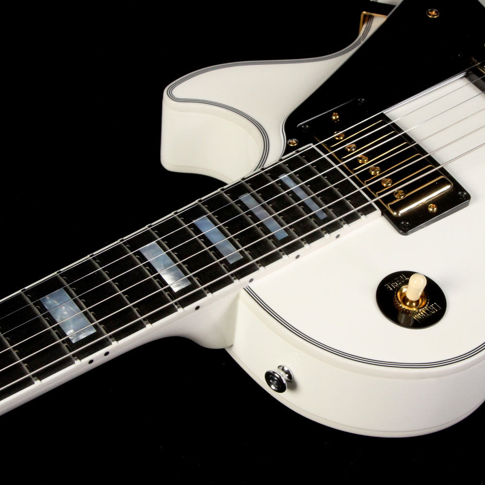 Used 2014 Gibson Custom Shop Les Paul Custom Electric Guitar Alpine White — 6