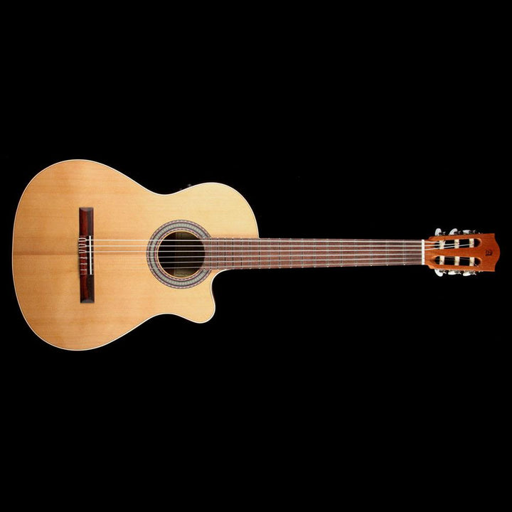 Alhambra Open Pore Collection OP1 Cutaway Classical Nylon String Acoustic Guitar Natural