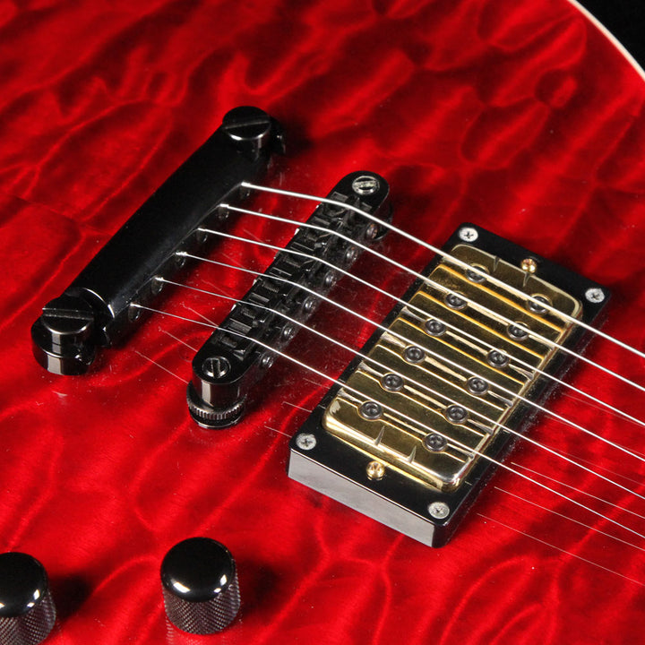 Used 2006 ESP Eclipse II Electric Guitar Transparent Red