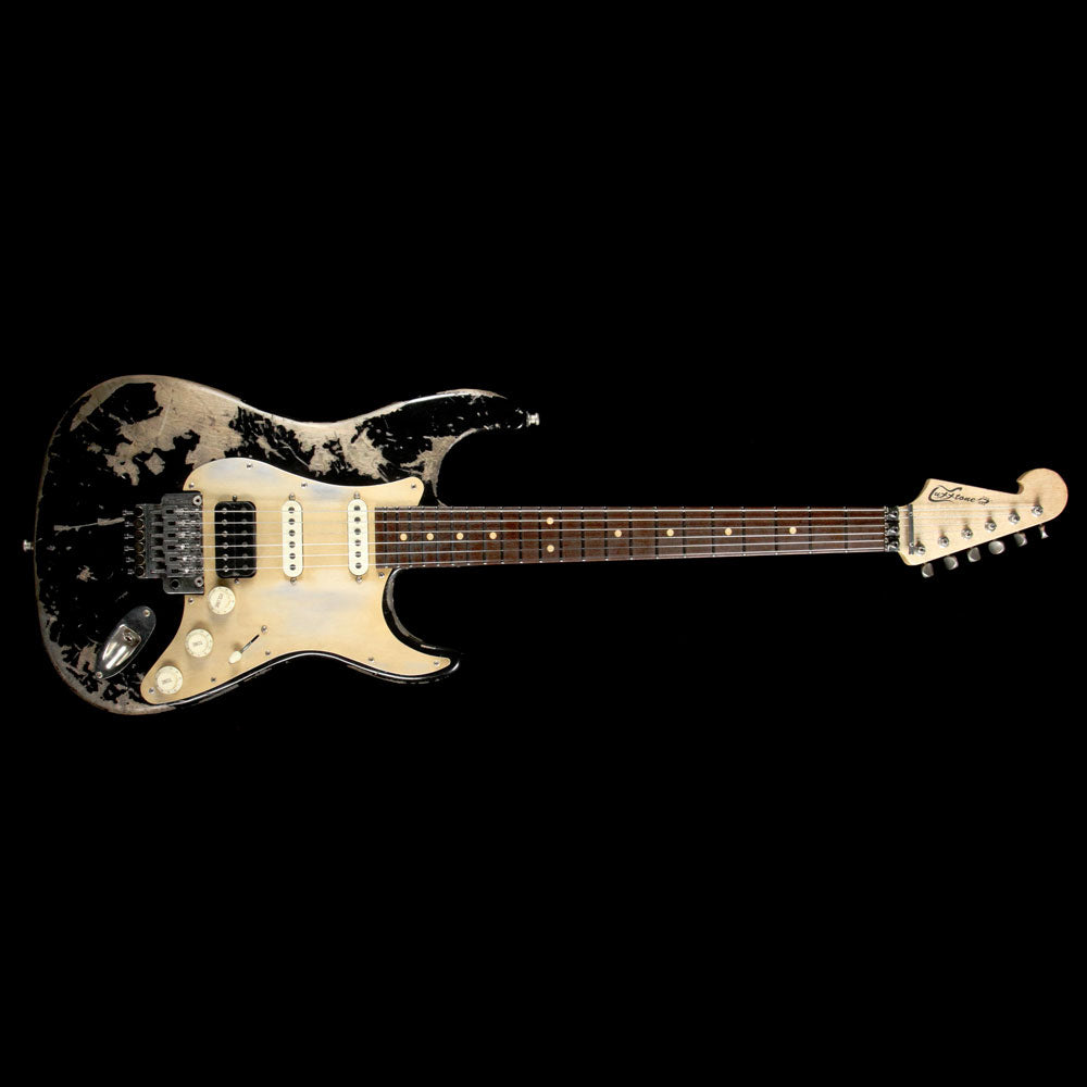 Luxxtone Choppa S Electric Guitar Destroyed Black — 2