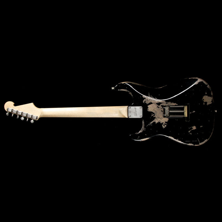 Luxxtone Choppa S Electric Guitar Destroyed Black