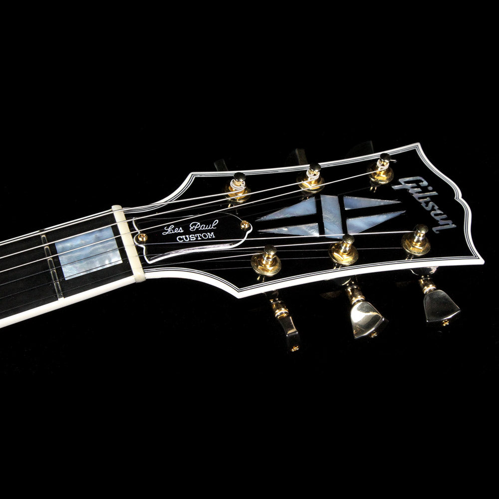 Used 2016 Gibson Custom Shop Les Paul Custom Electric Guitar Ebony — 7